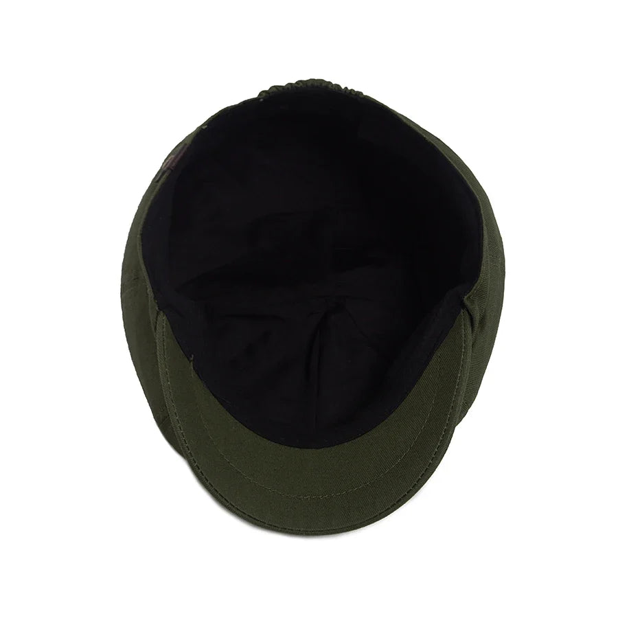 Clarke Vintage Cotton Newsboy Cap