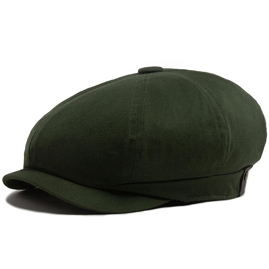 Clarke Vintage Cotton Newsboy Cap