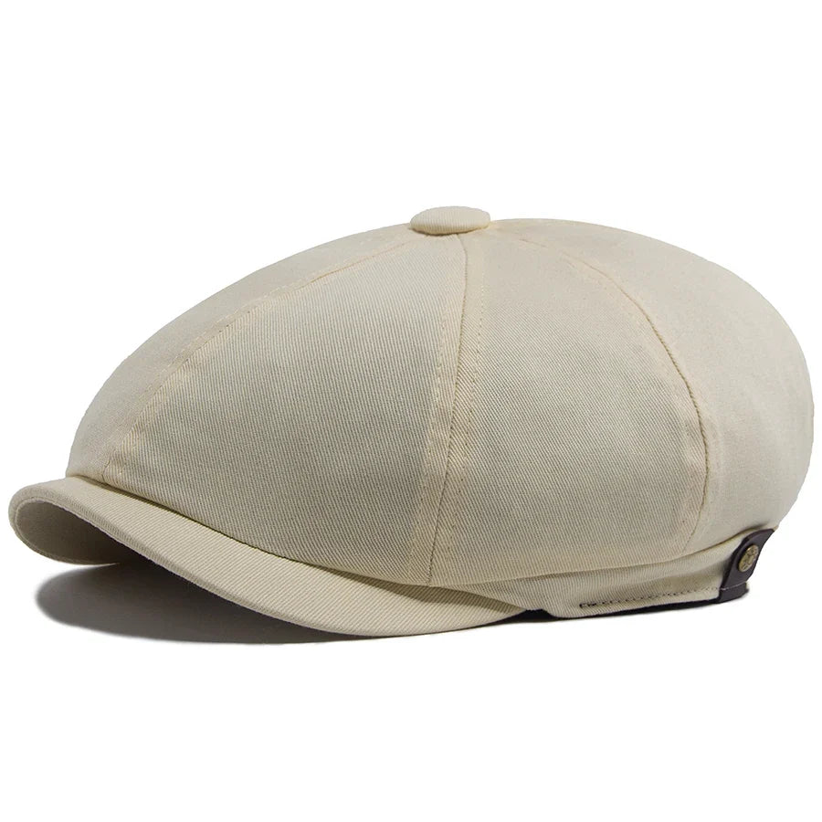 Clarke Vintage Cotton Newsboy Cap