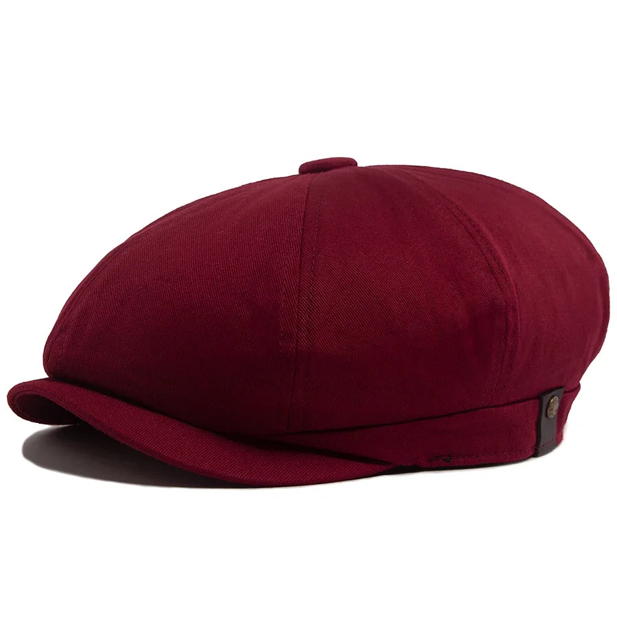 Clarke Vintage Cotton Newsboy Cap