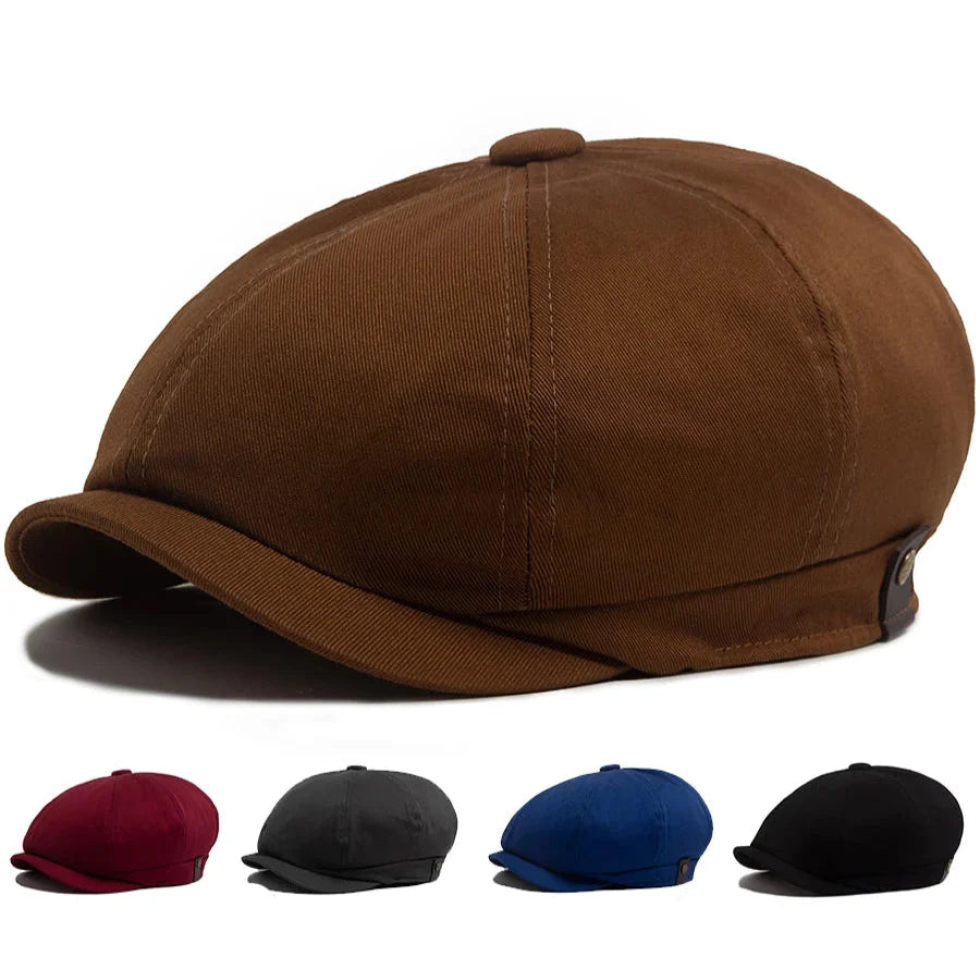 Clarke Vintage Cotton Newsboy Cap