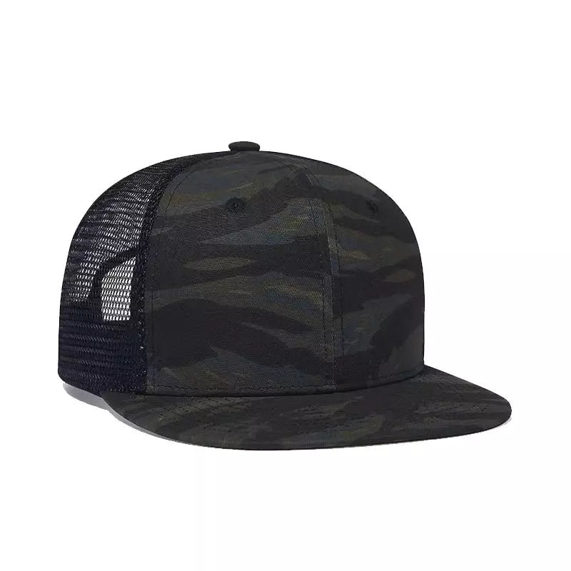 Classic Dark Camouflage Snapback Cap