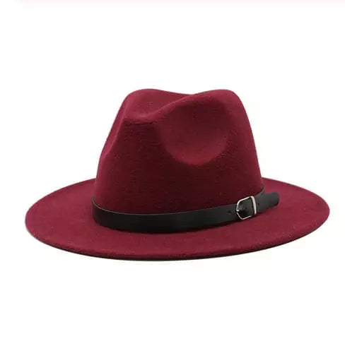 Classic Plain Felt Fedora Hat
