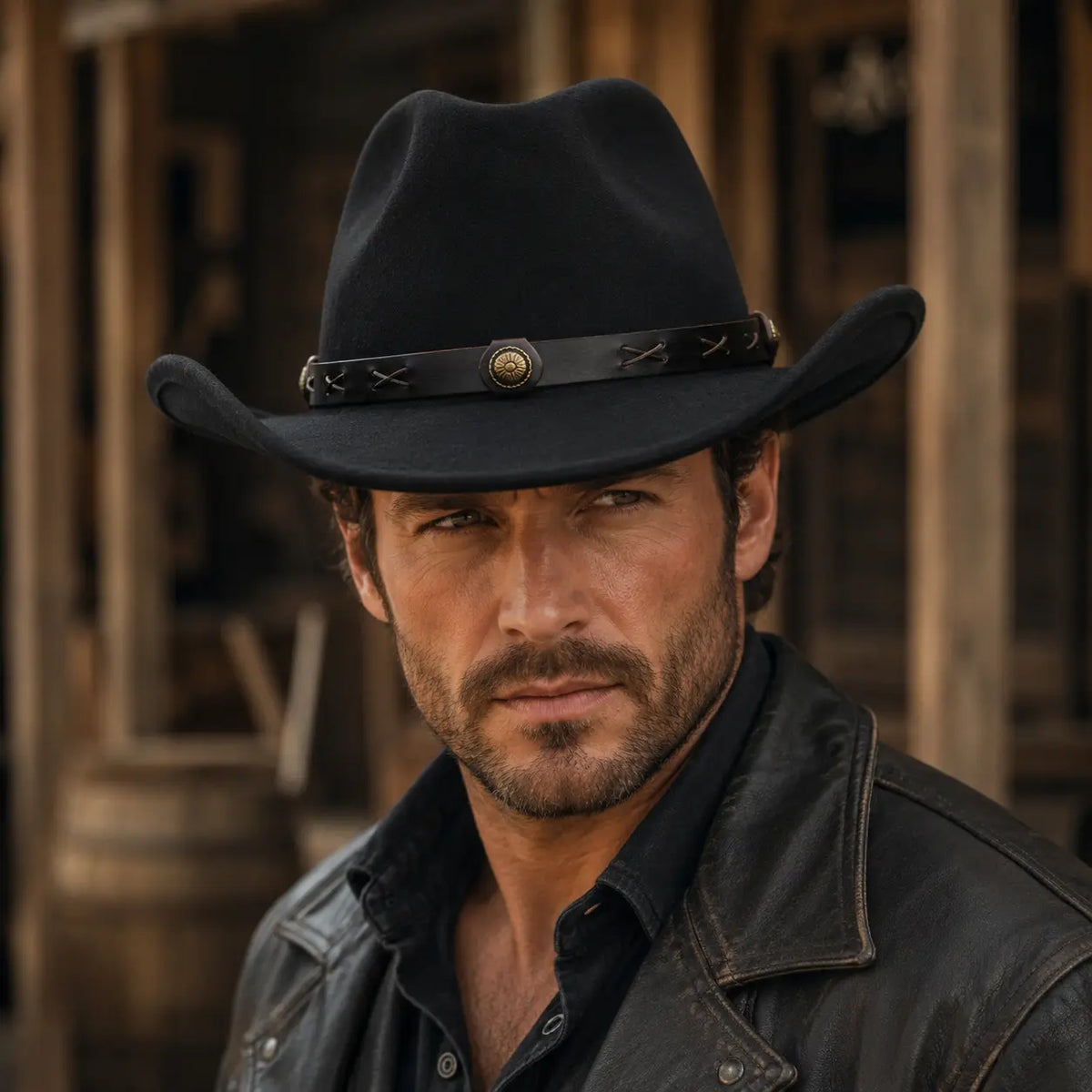 Clay Western Wool Cowboy Hat