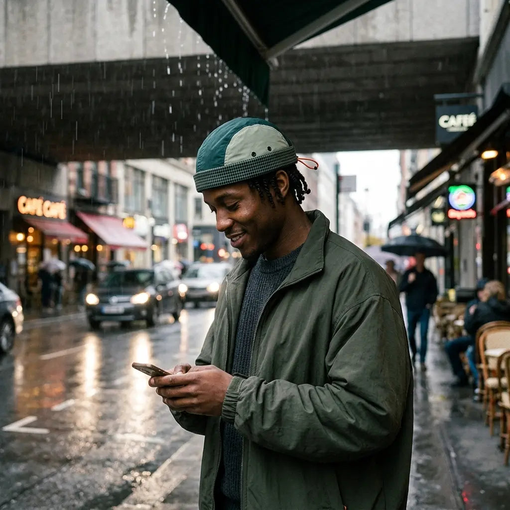 Clifton Patchwork Waterproof Docker Cap