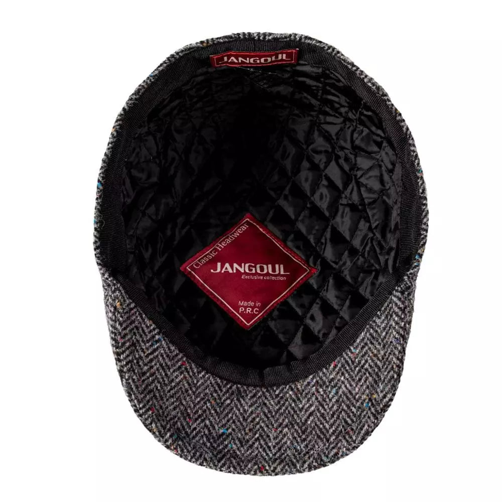 Clifton Flecked Wool Flat Cap