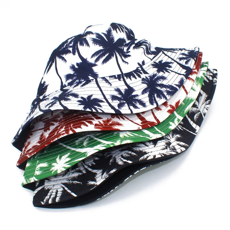Coconut Trees Print Bucket Hat
