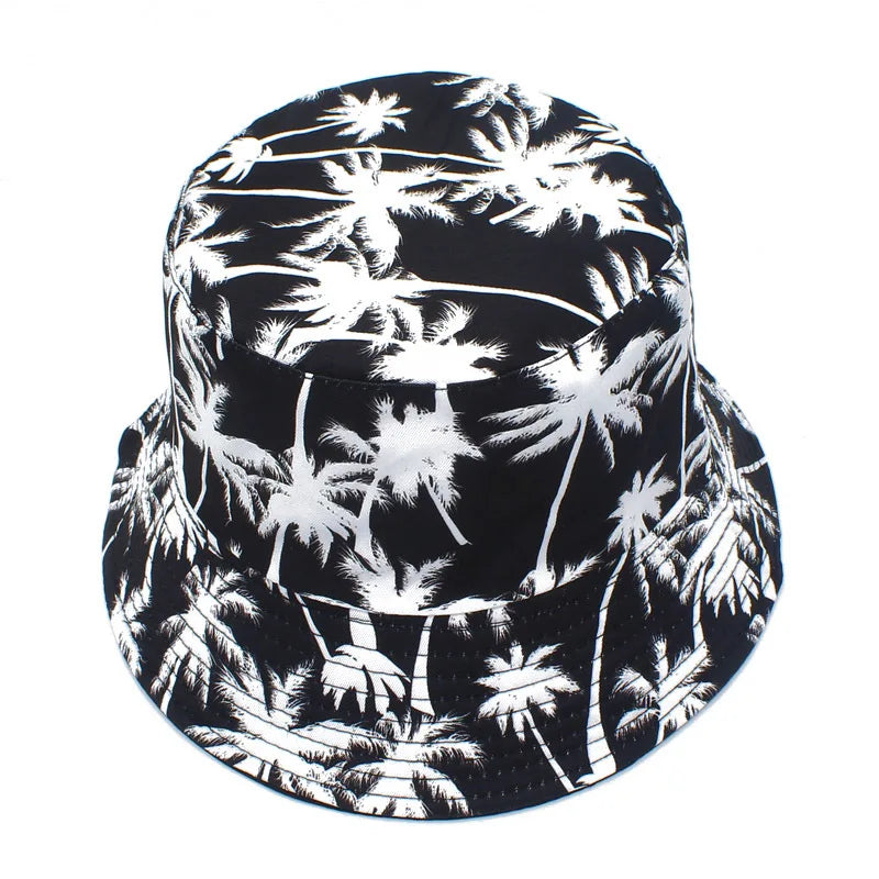 Coconut Trees Print Bucket Hat