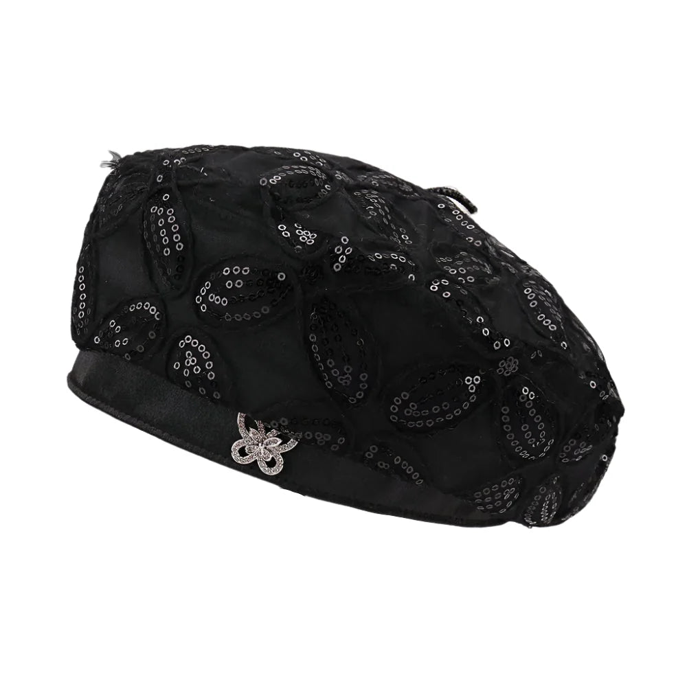 Collioure Glitter Butterflies Beret