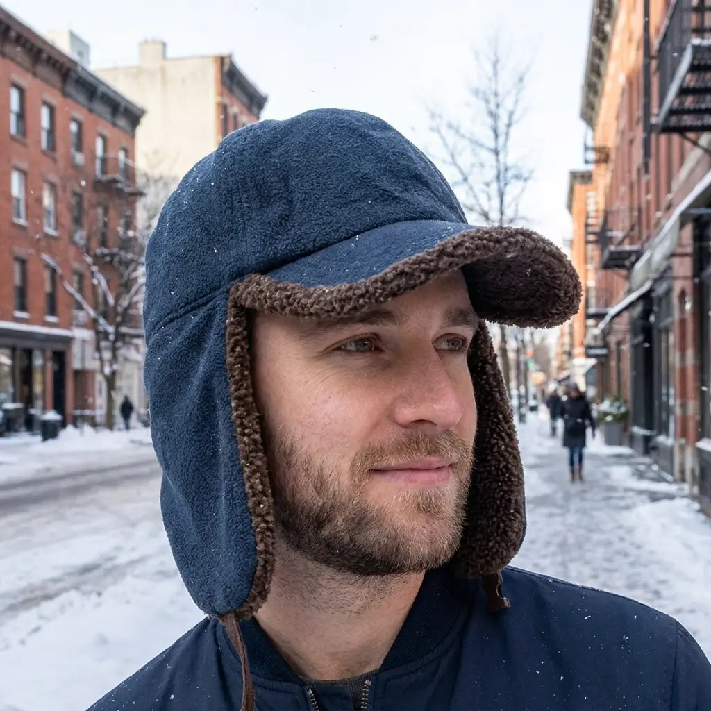 Colorado Winter Fur Earflaps Baseball Cap