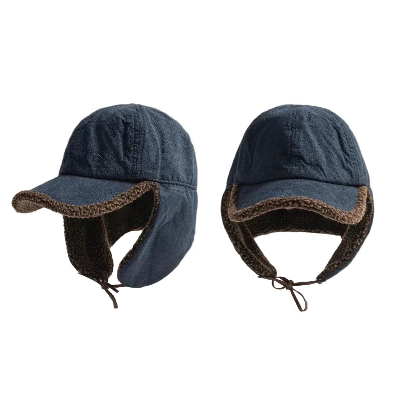 Colorado Winter Fur Earflaps Baseball Cap