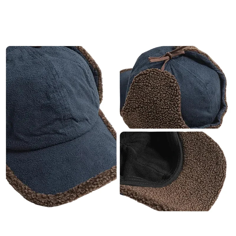 Colorado Winter Fur Earflaps Baseball Cap