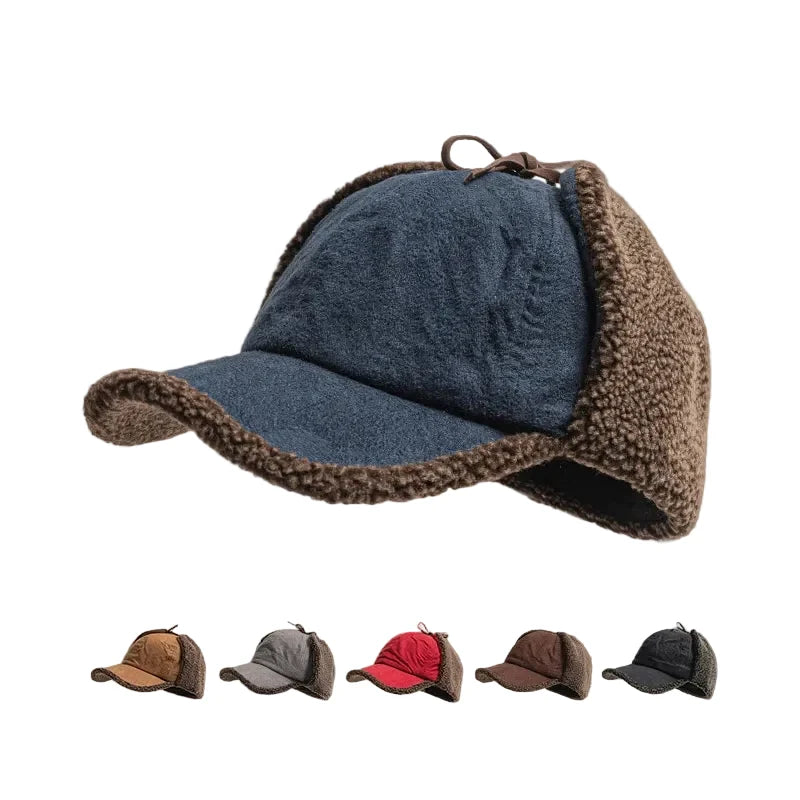 Colorado Winter Fur Earflaps Baseball Cap