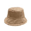 Corduroy Lamb Fur Bucket Hat