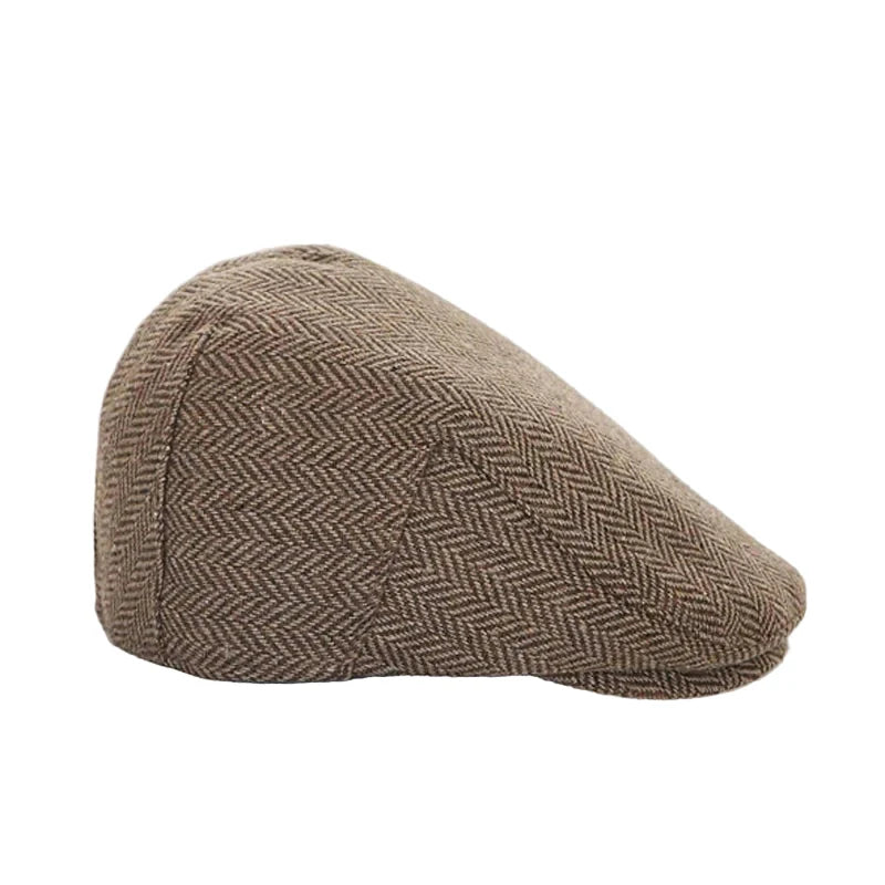 Cork Kids Herringbone Wool Flat Cap