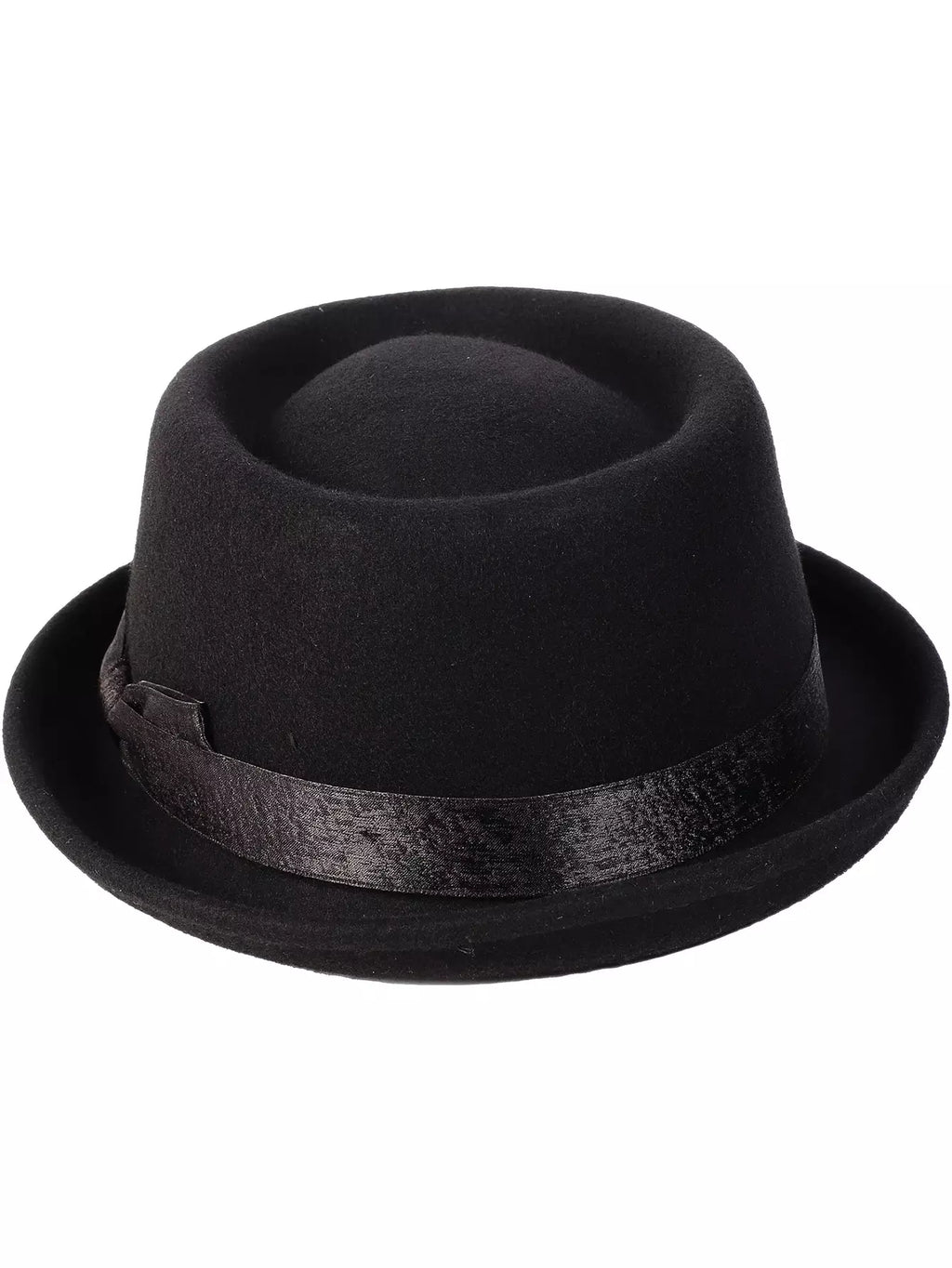 Corleone Black Wool Porkpie Hat