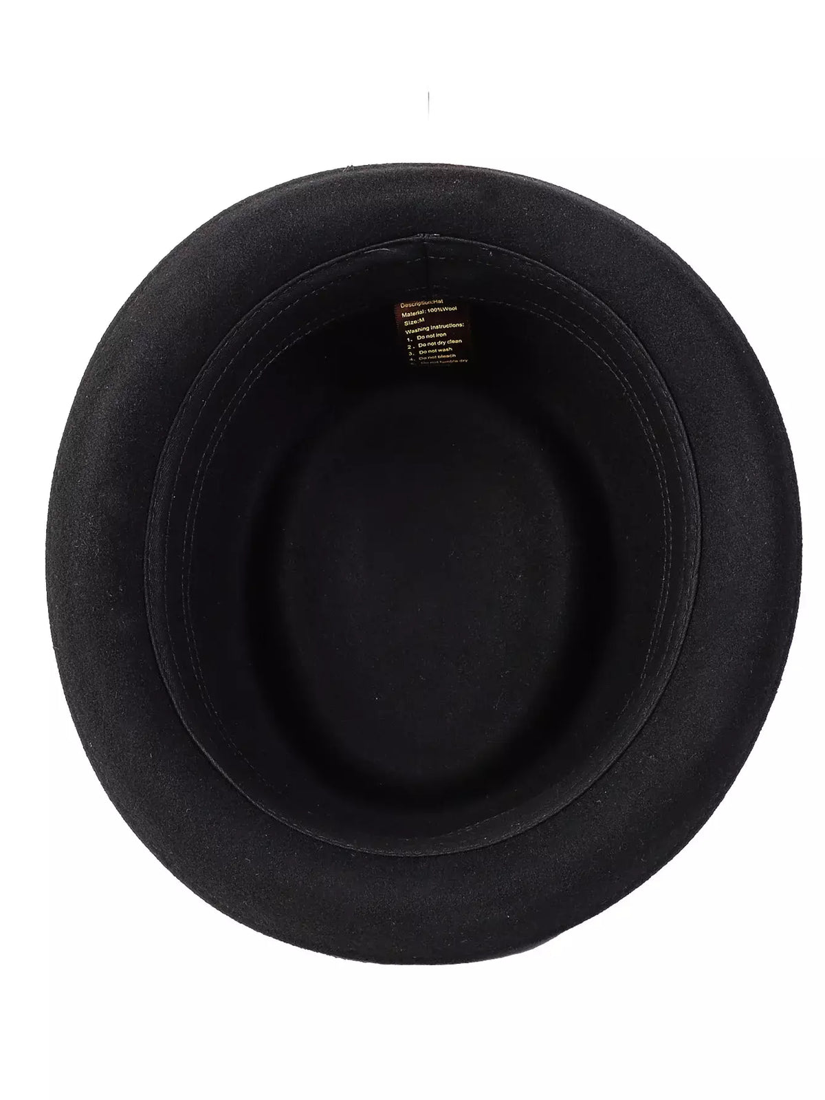 Corleone Black Wool Porkpie Hat