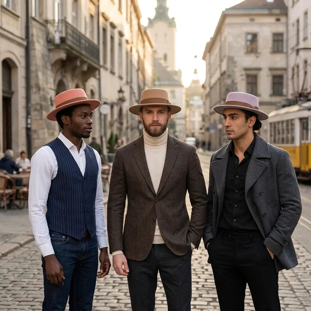 Costello Cotton Fedora Porkpie Hat