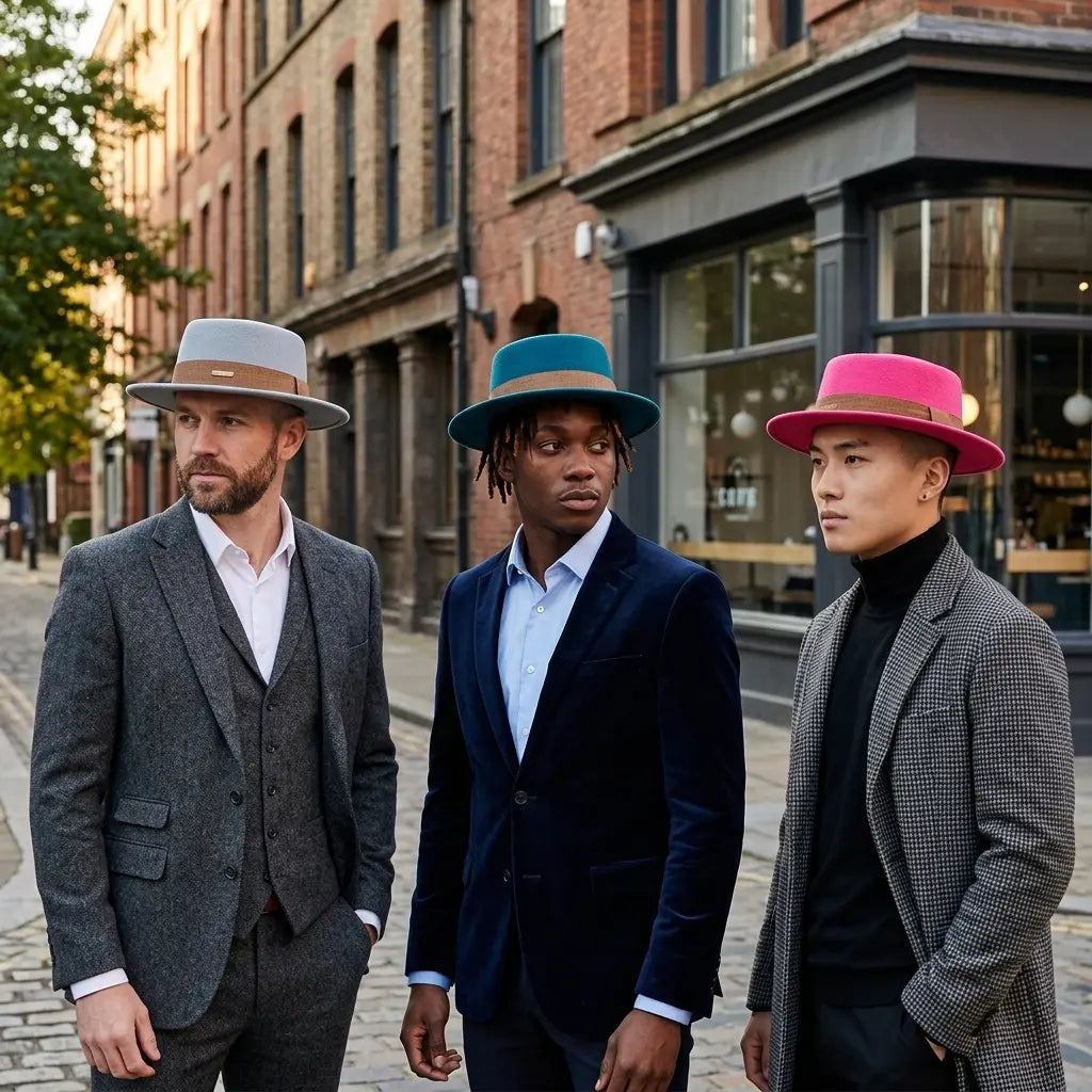 Costello Cotton Fedora Porkpie Hat