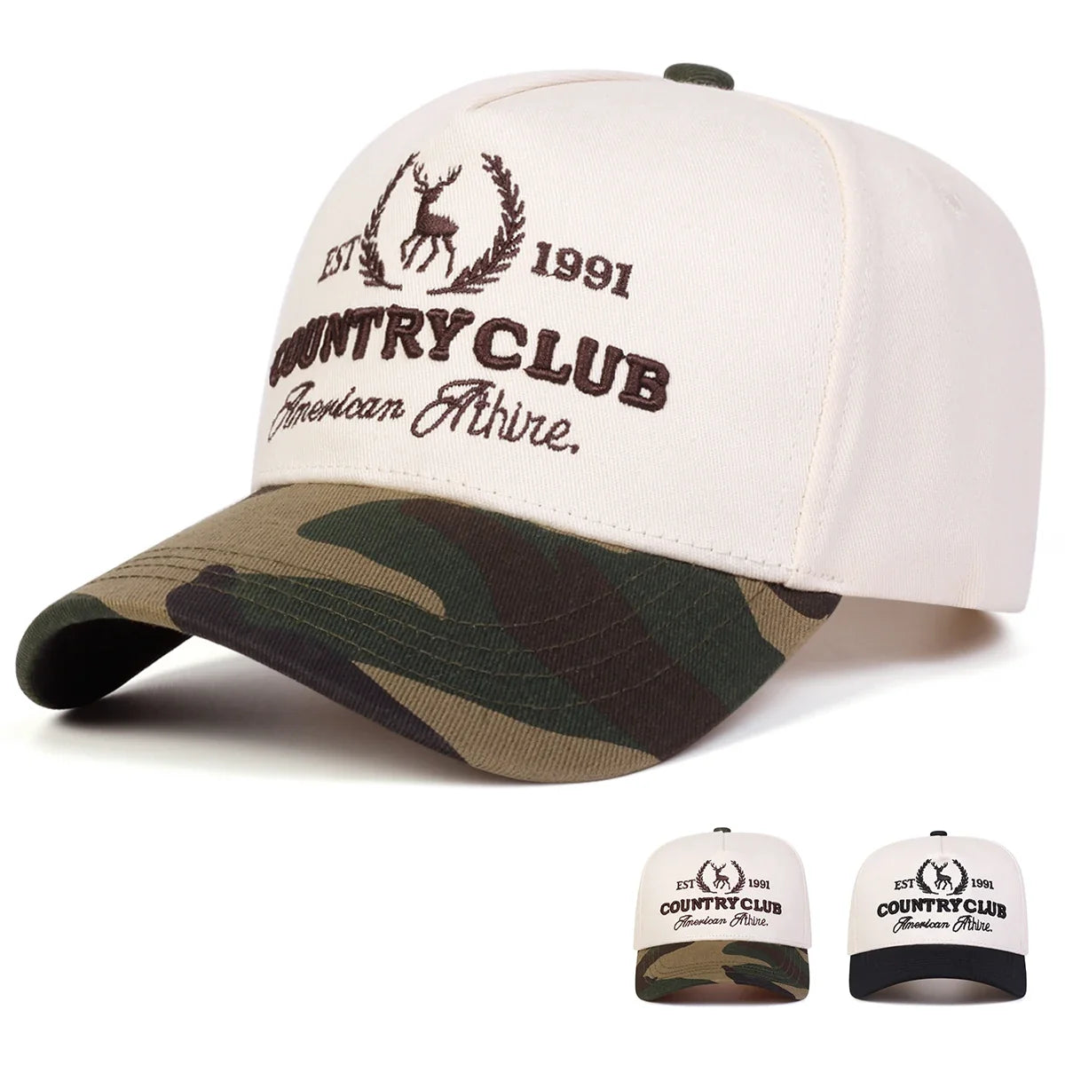 Country Club American Athire 1991 Beige Baseball Cap