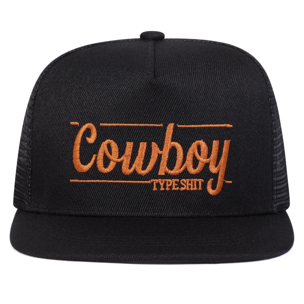 Cowboy Typeshit Trucker Snapback Cap