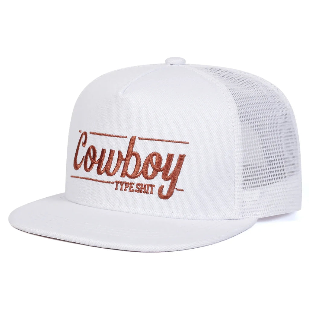 Cowboy Typeshit Trucker Snapback Cap