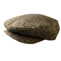 Crawford Brown Houndstooth Wool Flat Cap