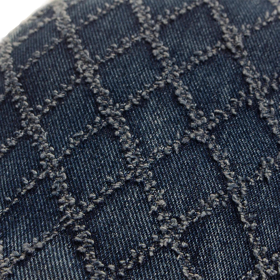 Crawford Denim Rhombuses Flat Cap
