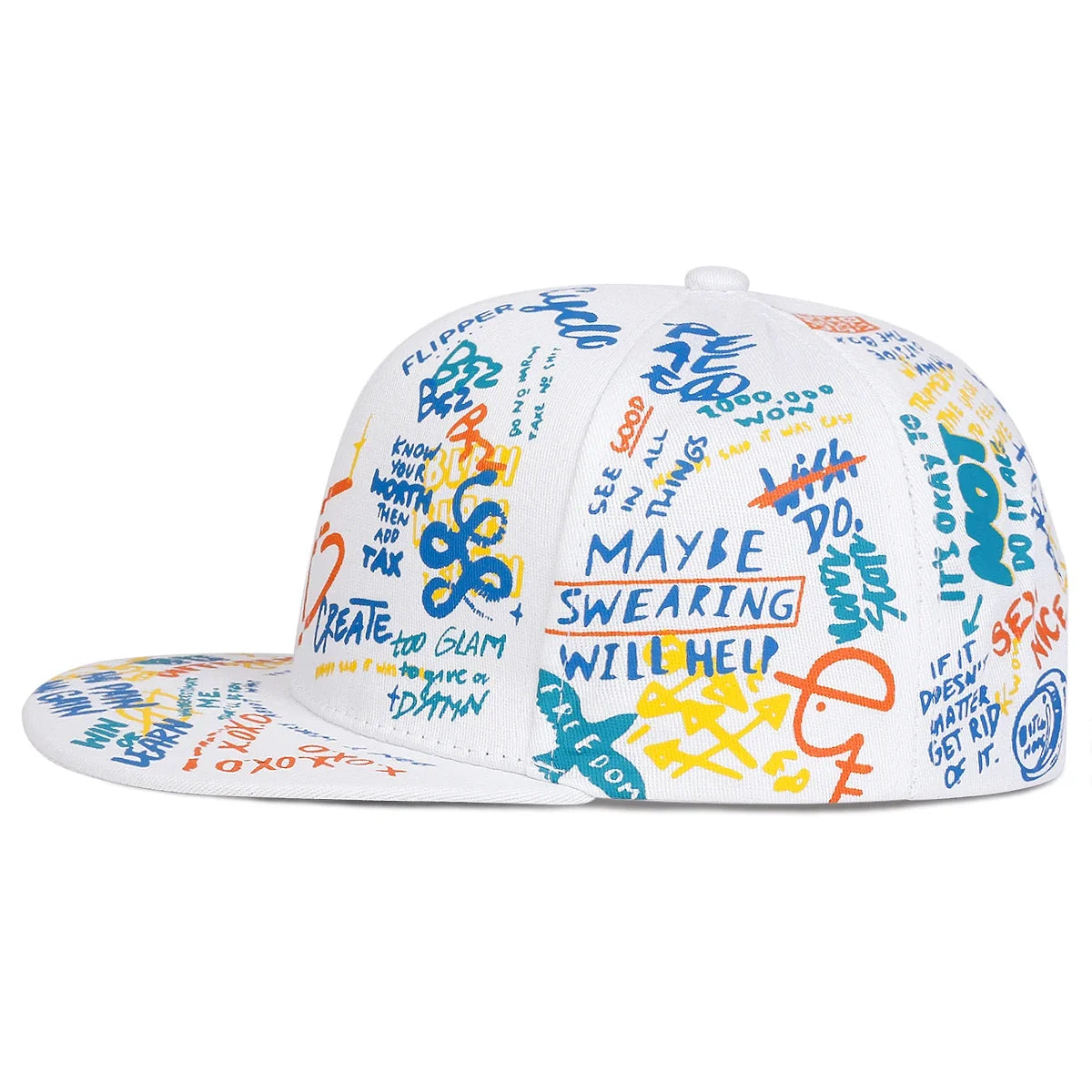 Create Graffiti Print Snapback Cap