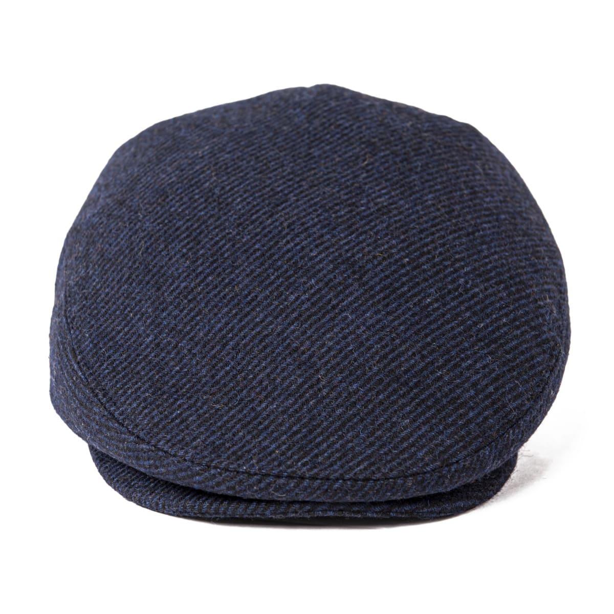 Croix Herringbone Wool Flat Cap