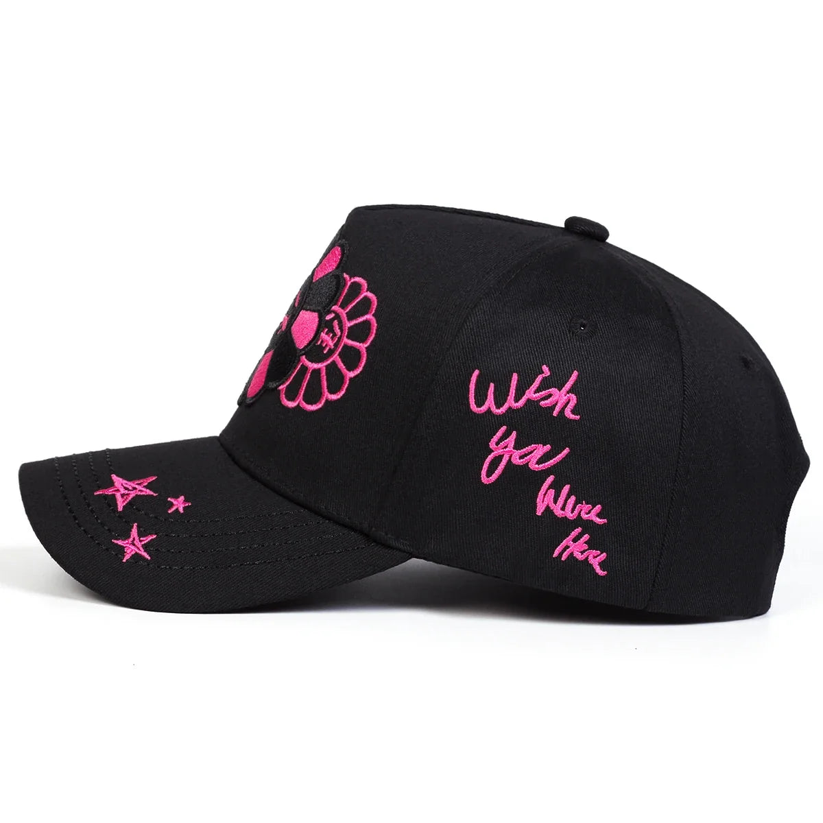 Crying Flowers Gothic Baseball Cap
