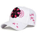 Crying Flowers Gothic Baseball Cap