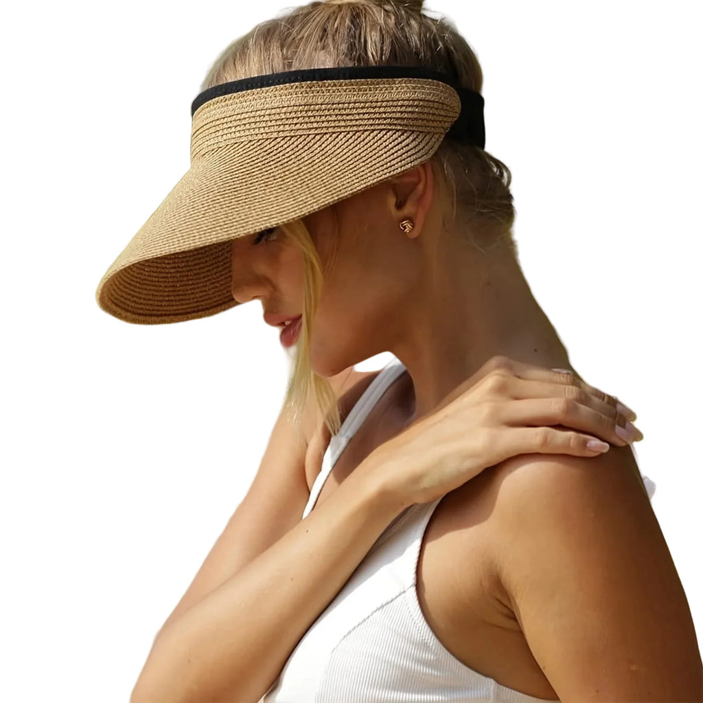 Curazao Summer Straw Long Visor
