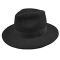 Curtis Retro Black Wool Fedora Hat