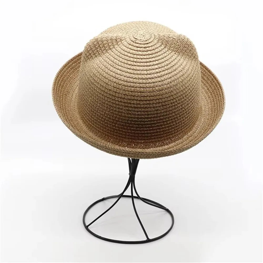 Cute Ears Kids Summer Straw Bucket Hat