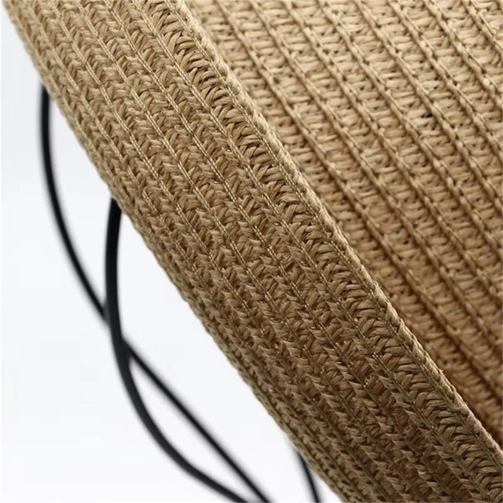 Cute Ears Kids Summer Straw Bucket Hat