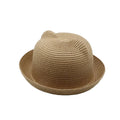 Cute Ears Kids Summer Straw Bucket Hat