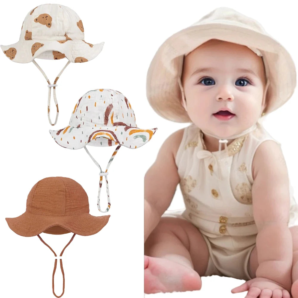 Cute Kids Summer Beach Bucket Hat