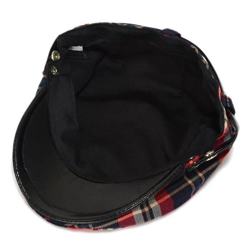 Cute Kids Tartan Flat Cap