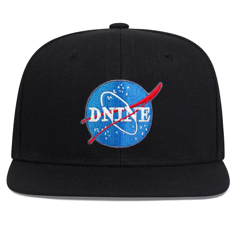 DNINE NASA Black Snapback Cap