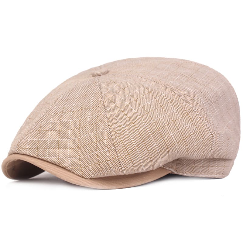 D&T Plaid Cotton Newswoy Cap