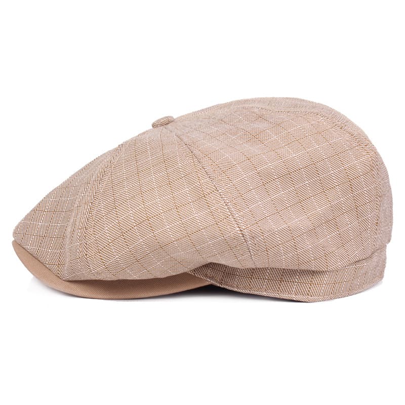 D&T Plaid Cotton Newswoy Cap