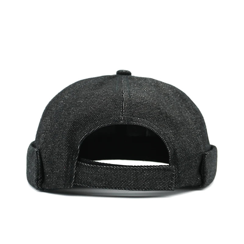 Dachshund Denim Brimless Docker Cap