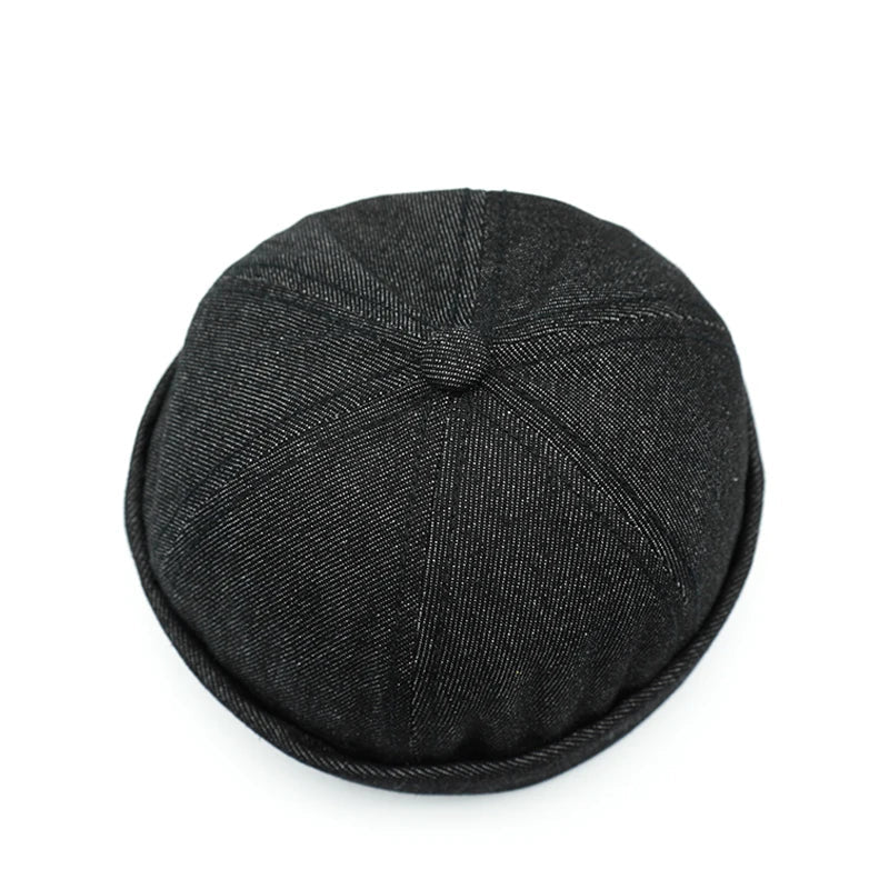 Dachshund Denim Brimless Docker Cap