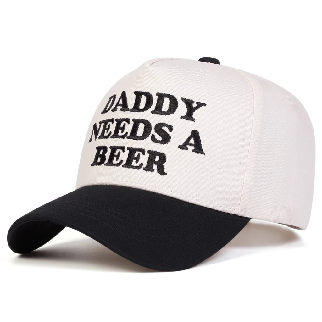 Daddy Needs A Beer Baseball Cap