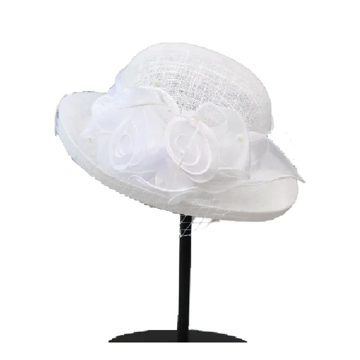 Daisy Derby Linen Fascinator