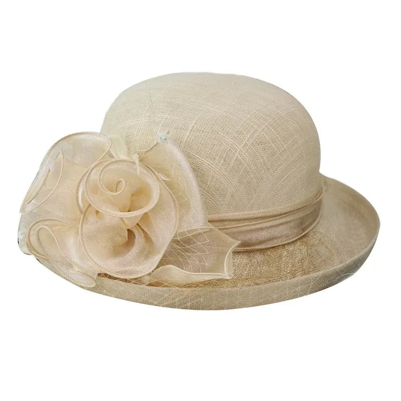 Daisy Derby Linen Fascinator
