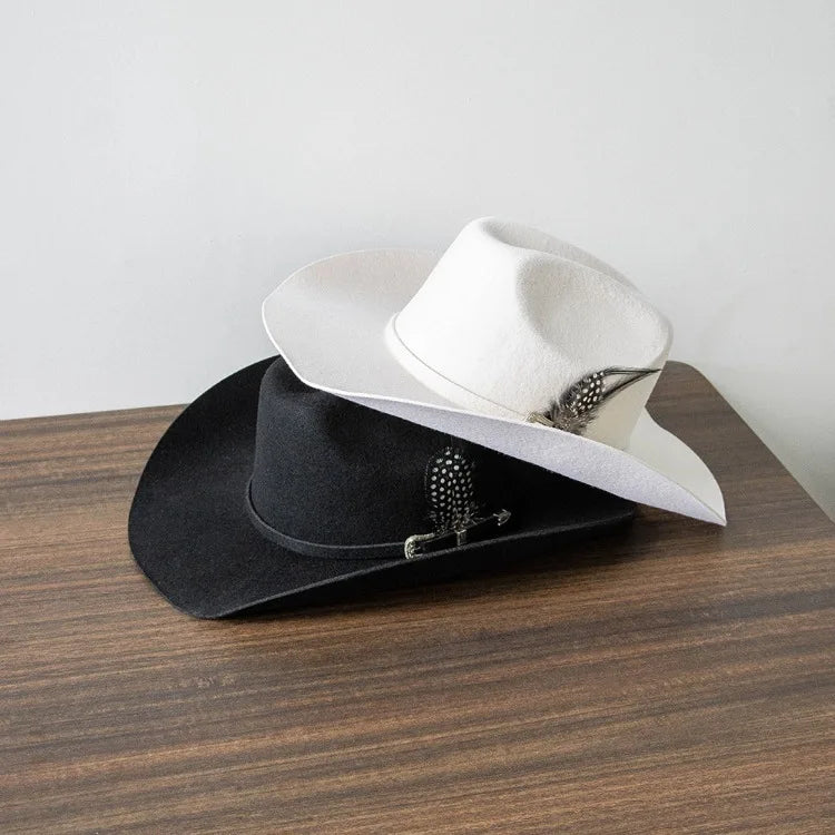 Dallas Feathers Wool Western Cowboy Hat