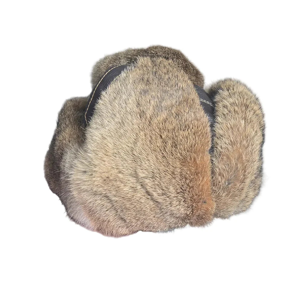 Dallas Winter Fur Genuine Leather Trapper Bomber Hat
