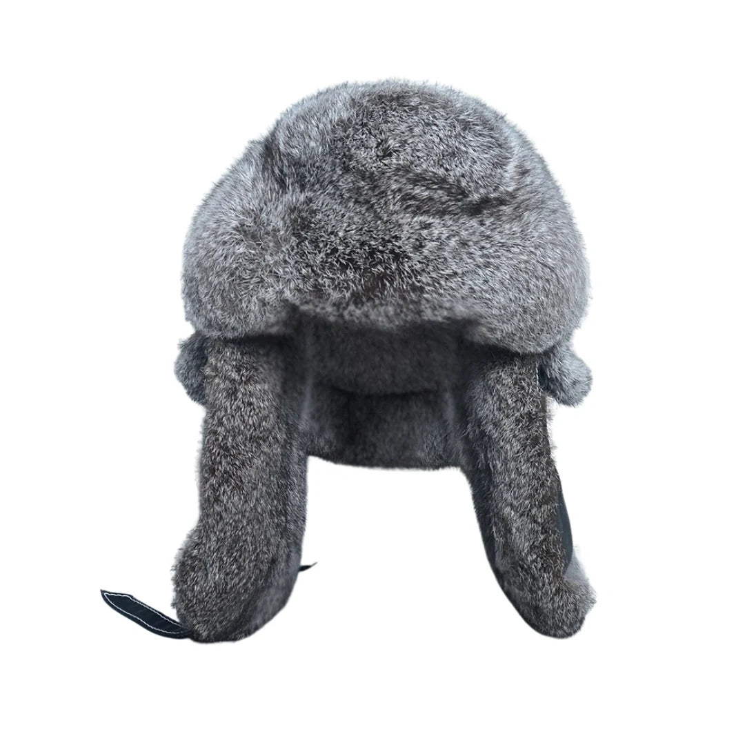 Dallas Winter Fur Genuine Leather Trapper Bomber Hat